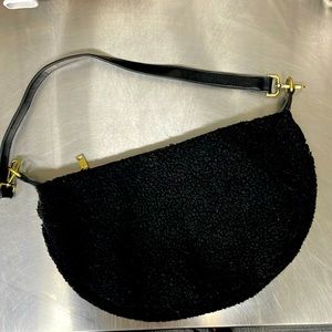 Sherpa Anthropologie bag with additional strap